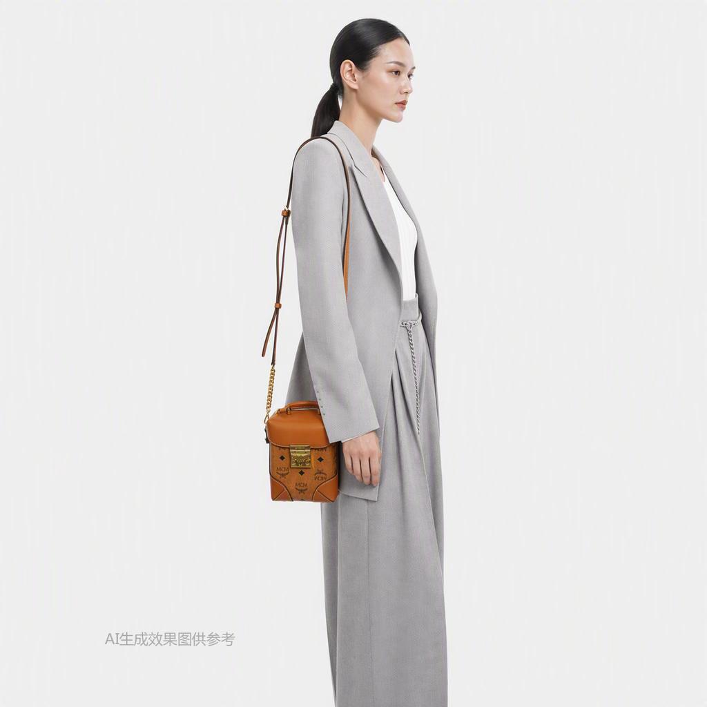 [Pre-Owned] Classic Monogram Print Leather Crossbody Tote Bag Mini - Very Good #NO3IM3