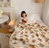 Cartoon Bear Lamb Fleece Blanket, Skin-friendly, Soft, Thickened, Office, Lunch Break, Sofa, Student Dormitory