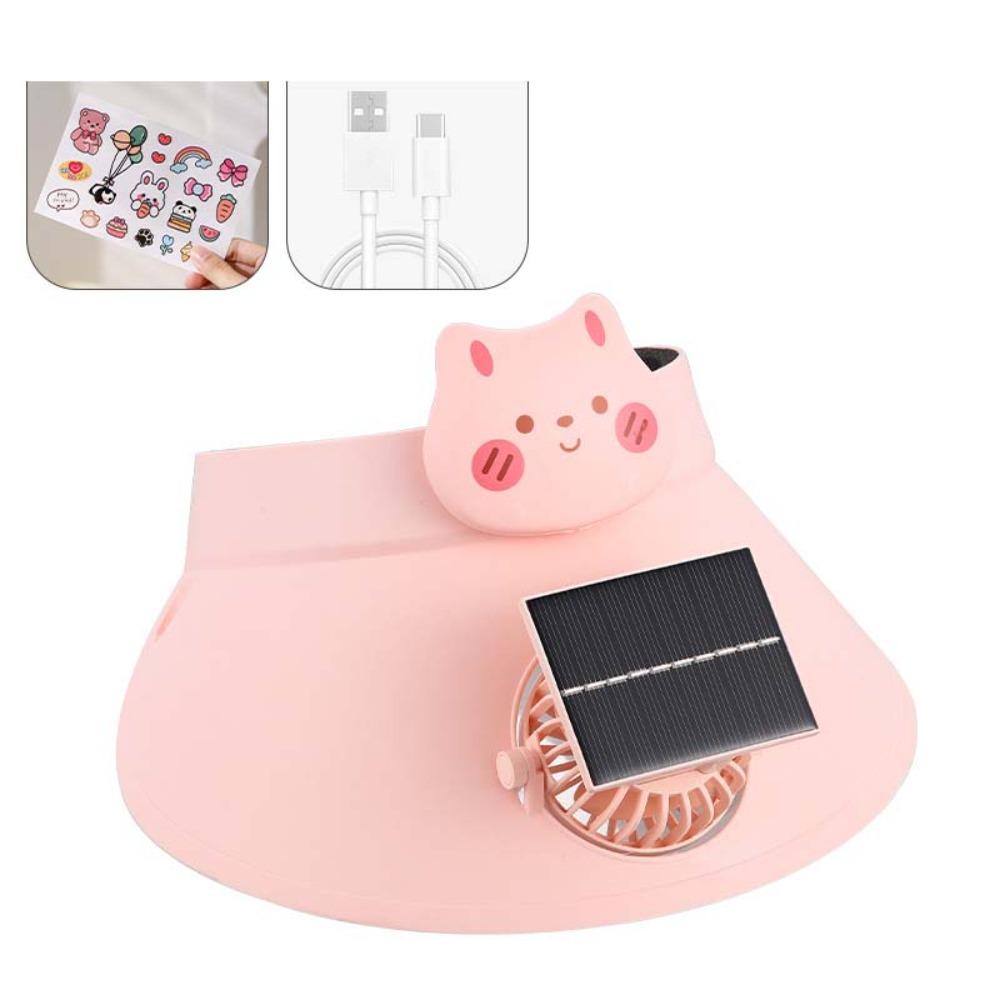 Cappello Ventilato Solare con Protezione Solare Visiera Portatile Cappello da Pesca Clima Caldo