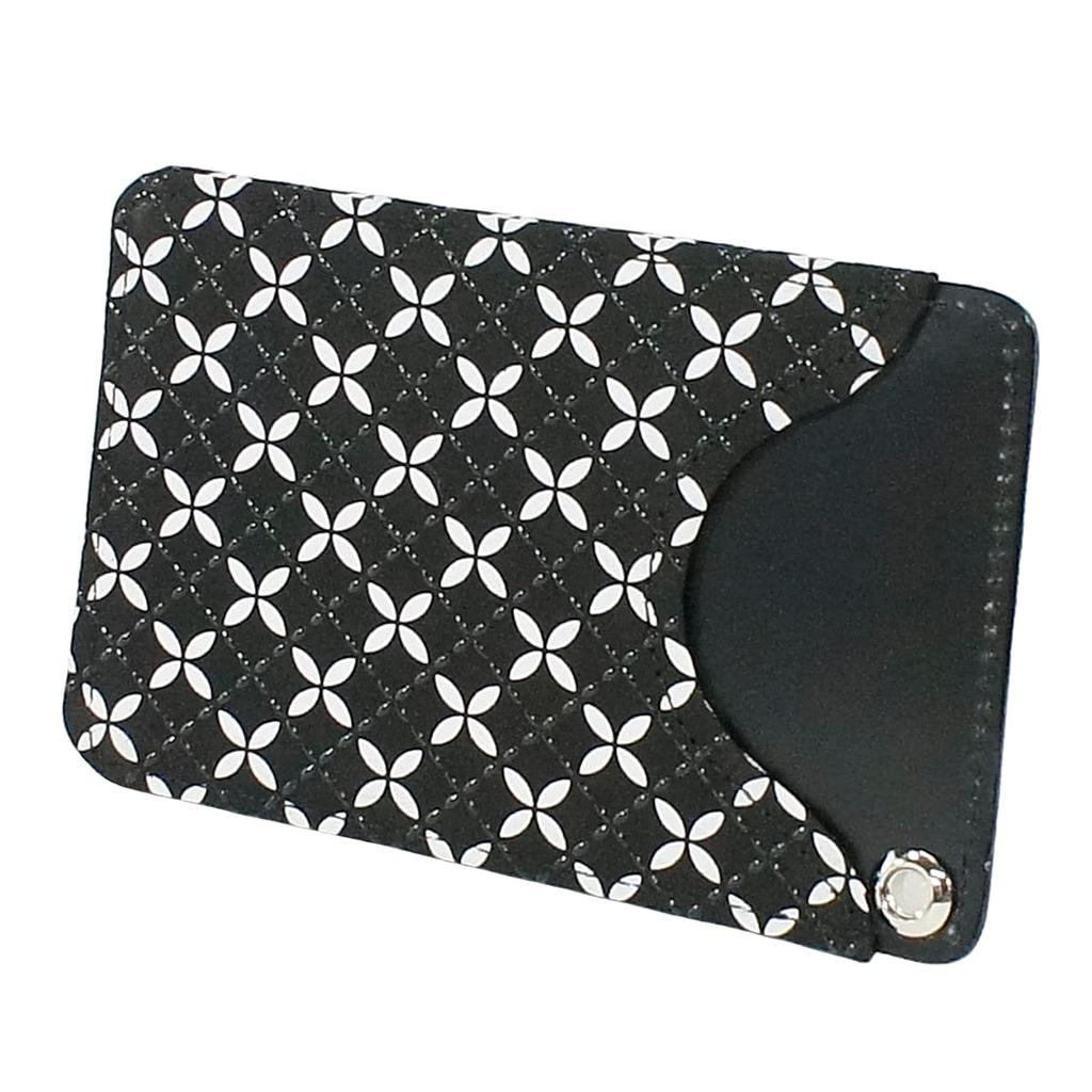 [Inden-ya] Soyoka Pass Case 8809 Shippo PatternBlack x White
