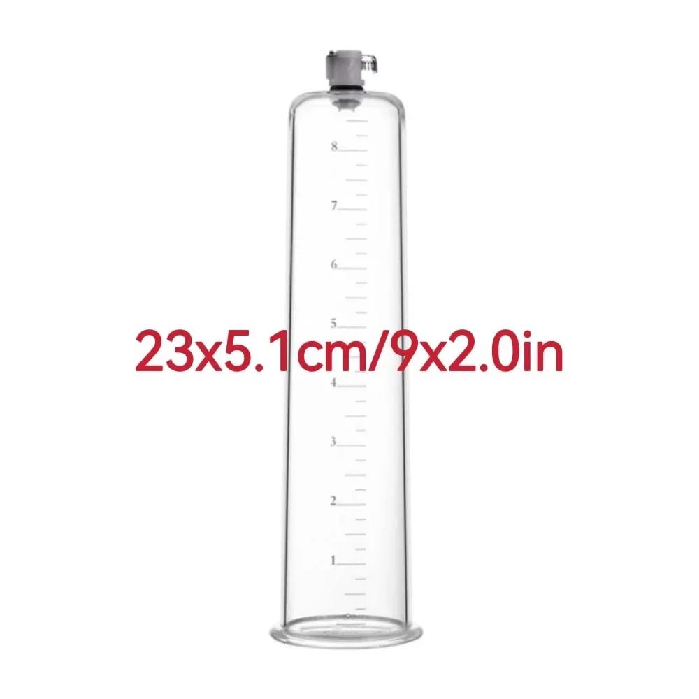 Acrylic Penis Pump Accessories Vacuum Penis Enlargement Device Masturbation Vacuum Pump Flange Pump Penis Cylinder Set Sex Toys
