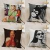 Singer A-Ariana G-Grandes Pillow Case Home Dorm Chair Back Short Plush Double-Sided Printing Office Nap Time Cushion Cover