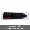 3D ABS  GTI GTD Emblem Decal Car Door Side Fender Badge Sticker High-Quality Automotive Exterior Accessories