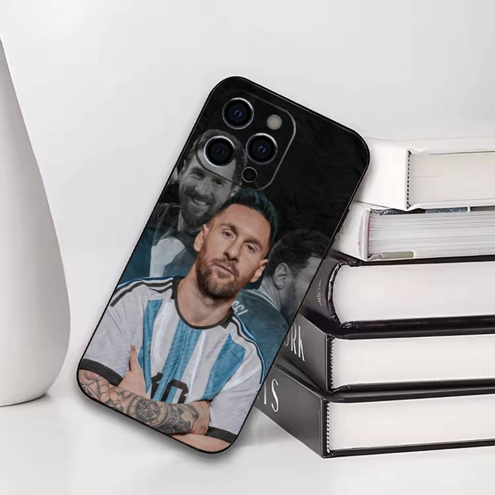 Cool Number 10 Football Player Phone Case For iPhone17,16,15,14,13,12,11 Plus,Pro Soft Silicone Black Cover