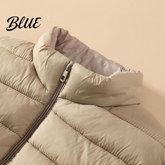 Gilet Piumino Casual Moda Capospalla Leggero Trapuntato Vestibilità Slim per Donna Giacca Senza Maniche Zip