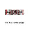 Tesla Model 3/Y/S/X Metal Letter Tail Plaid Label Accessory