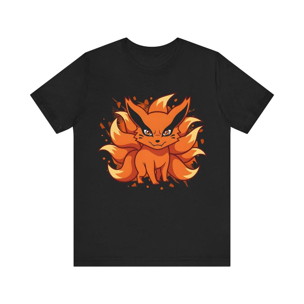Nine Tails Chibi Fox Anime Graphic Tee (Unisex) | Japanese Fox | Otaku Tees