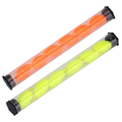 Schwimm Schaumstoff Bissanzeiger Fliegenfischen 1 Röhre 6 Stück Gelb & Orange