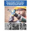 AB34-SDS Plus Ground Rod Driver Heavy Duty Grounding Rod Steel Drill Bit Driver For Electric Hammer