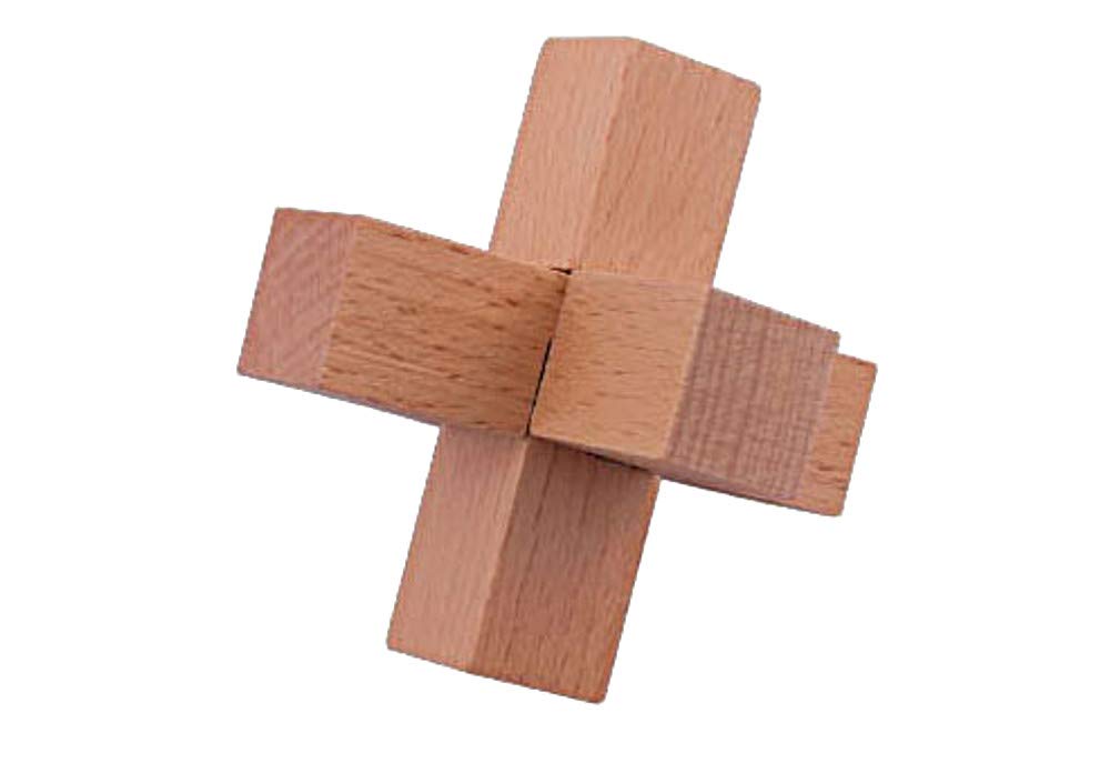 Doyusha Wooden 3D Puzzle, Blue Box of the Genius, Set of 6, 1 of Each