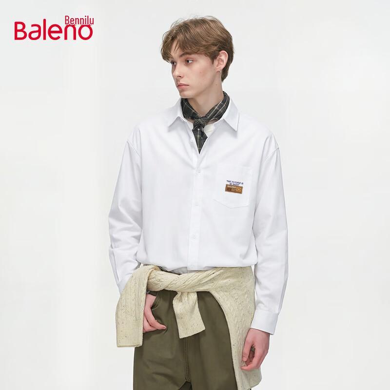 Baleno Unisex Long Sleeve Casual Lapel Shirt XL