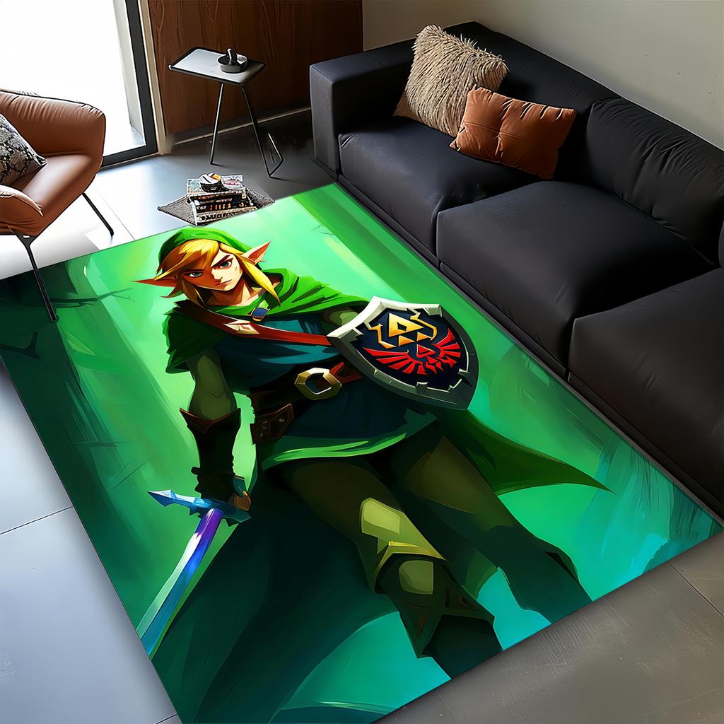 3D Zeld Classic Game Carpet Rug for Living Room Bedroom Home Sofa Decoration,kids Play Non-slip Floor Mat Christmas Gift