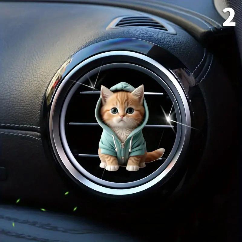 Car Outlet Vent Perfume Clips Cat Air Freshener Diffuser Aromatherapy Decoration Interior Aromatherapy Pad Car Cat Shape Clip