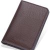 New Men's Card Bag, Simple Multi-card Holder, Striped Soft Leather Open Wallet, Functional Small Bag.