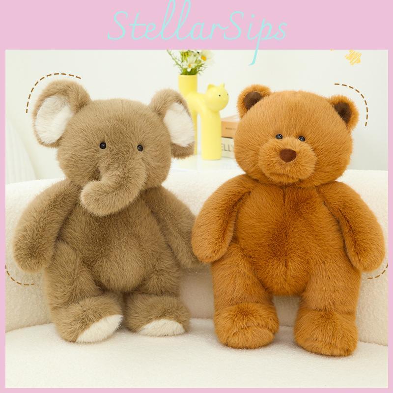 Bear Elephant Rabbit Plush Toys Cute Animal Stuffed Dolls Kids Gifts Birthday