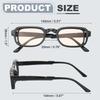 Eye Strain Prevention UV400 Stylish Square for PC UV Black 2 [uxcell] Glasses, Shape, Unisex, Screens, Protection, Anti-Glare Sunglasses, (Brown