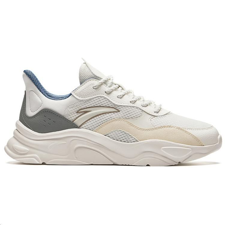 New Anta Little Millennium Cushioned Slip Resistant Low Top Casual Shoes Men's White Green 912348826-12
