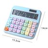 Mechanical Calculator 12 Digit Large LCD Display Big Round Button 15 degrees Tilt Screen Cute Candy Colored Dual Power