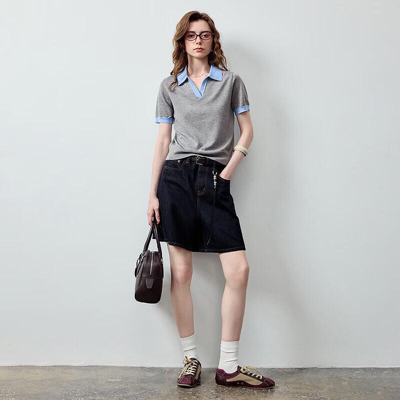 CHUYU Women's Lyocell Blend Short-Sleeve Polo Shirt