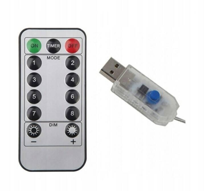 LED Light Curtain 3x3M Warm White Control