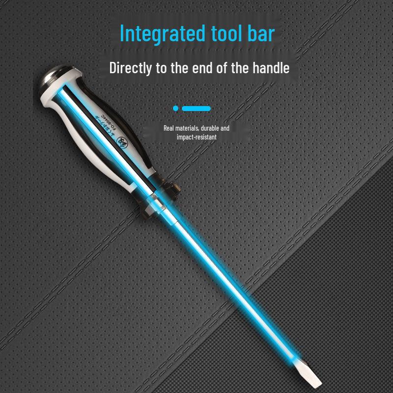 Industrial Grade Magnetic Screwdriver Set - Super Hard, Impact Resistant, Flat & Phillips Slotted Heads