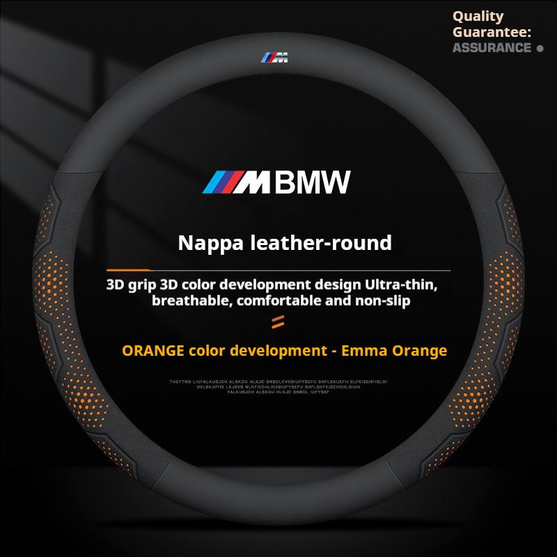 Car NEW Carbon Fiber Suede Steering Wheel Cover For BMW M X1 X3 X4 X5 X6 X7 M3 M4 M5 E46 E39 E60 E90 E91 E36 E87 F10 F20 F30