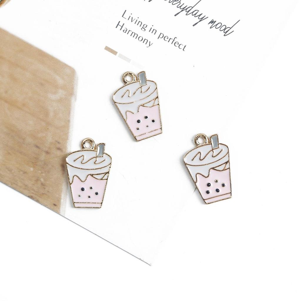 4Pcs Multiple Styles Alloy Metal Drop Oil Colorful Accessories For Jewelry Component Making DIY Necklace Bracelet Earring