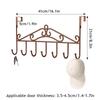 Behind The Door Hooks Household Storage Wall Hanger Hooks No Punch Coat Rack Home Storage Door Hooks Towel Hanger Rack Organizer