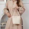 New knitted bucket bag for women fashion ladies one-shoulder crossbody bag