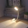 1Pc Portable LED Clip-on Reading Light, Three Color Temperatures, Long Press to Adjust Brightness, White Shell