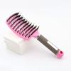 Boy Girl Curved Comb Bristle Massage Comb Curly Hair Styling Hairgrooming Comb Baby Adult Hair Brush Hairdressing Accessories