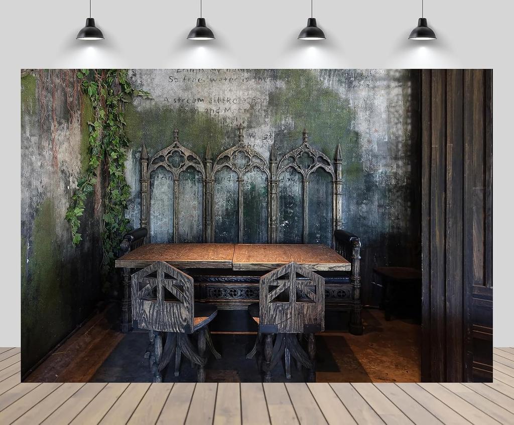 Luxury Vintage Rustic Grunge Wall Tapestry Polyester Mural Wallpaper Art Print Industrial Chic Loft Ivy Greenery Decor Backgroun