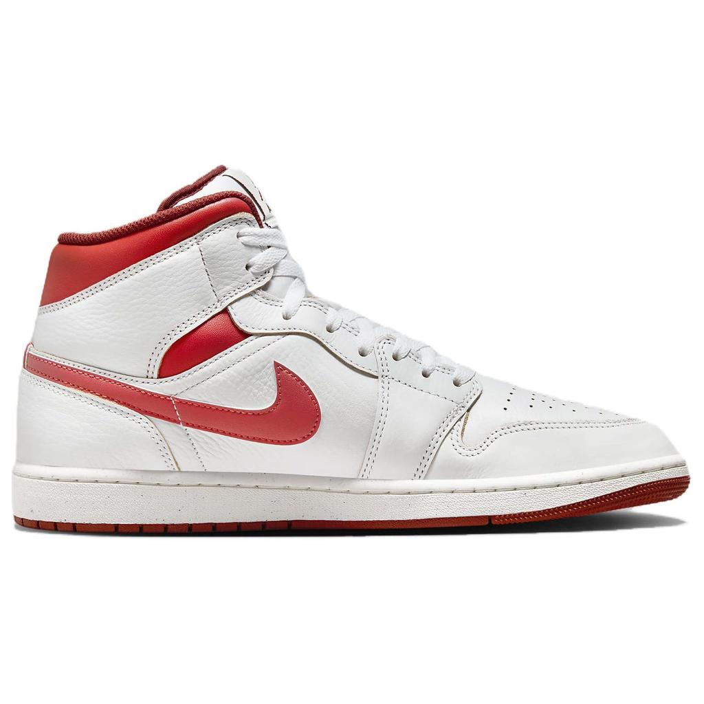 Air Jordan 1 Mid SE White Dune Red Men Sneakers Lobster Sail Vachetta-Tan FJ3458-160