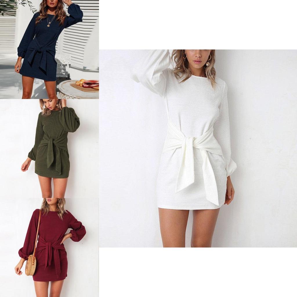 Luxurious Womens Long Sleeve Knit Bodycon Bandage Mini Dress For Chic Winter Style