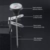 304 Stainless Steel Kitchen Food Cooking Milk Food Coffee  0~100℃ Large Dial Coffee Probe Thermometer