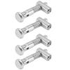4Pcs Anchor Type Connector Carbon Steel Galvanized European Standard 4040 Oblique Angle 0 180 Degrees