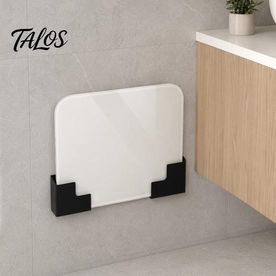 Weight Scale Storage Rack, Wall-Mounted Space-Saving Organizer, Adjustable Self Adhesive Scale Bracket, for Bathroom Gym Closet Laundry
