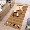 Cute Cartoon Cat Coffee Cupcake Carpet Mat Rug Home Decoration Living Room Bedroom Kawaii Sweet Food Pattern Kids Floor Mat
