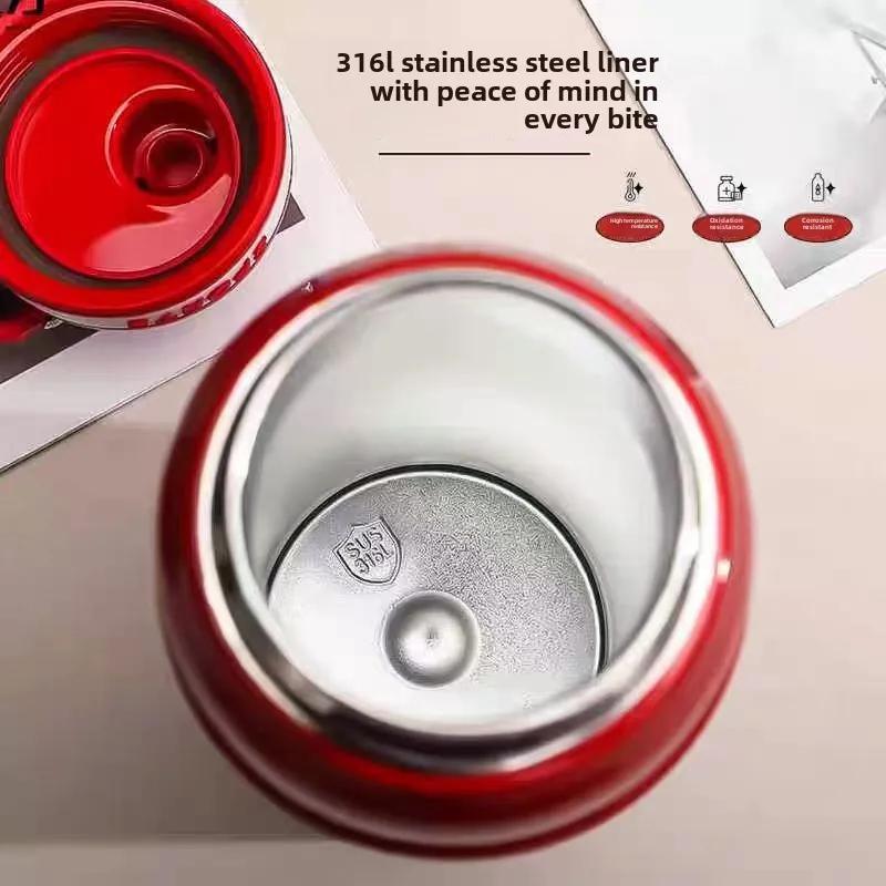650ML Vacuum Cup Thermos Double Wall Vacuum Flask Outdoor Sport Water Bottle Stainless Steel Thermal Mug Leak Proof