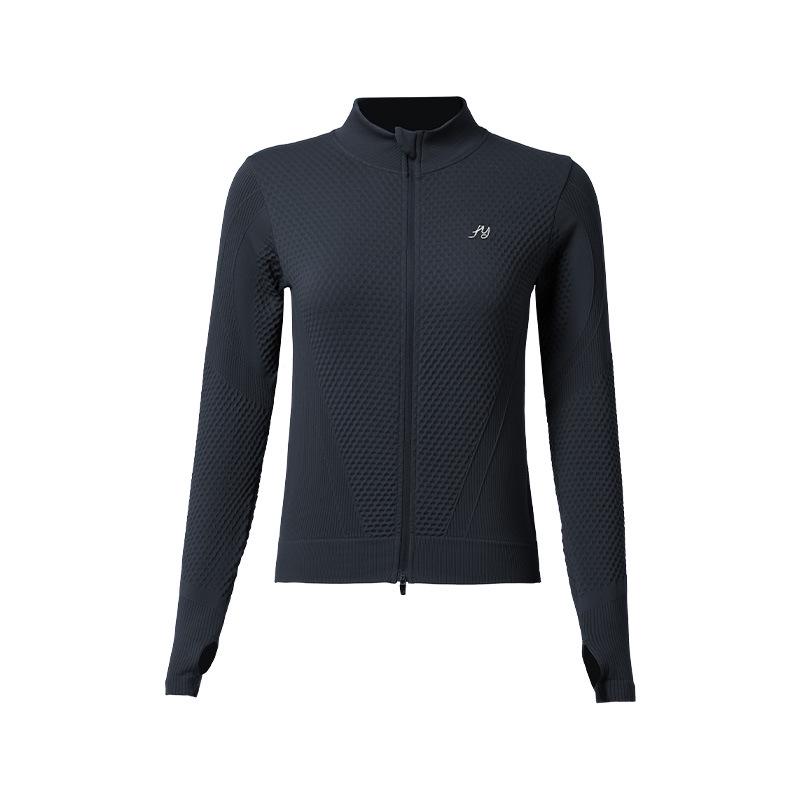 Women s Yoga Fitness Top - Stand-up Collar, Zipper, Versatile for Autumn & Winter, Running, Pilates & Yoga S