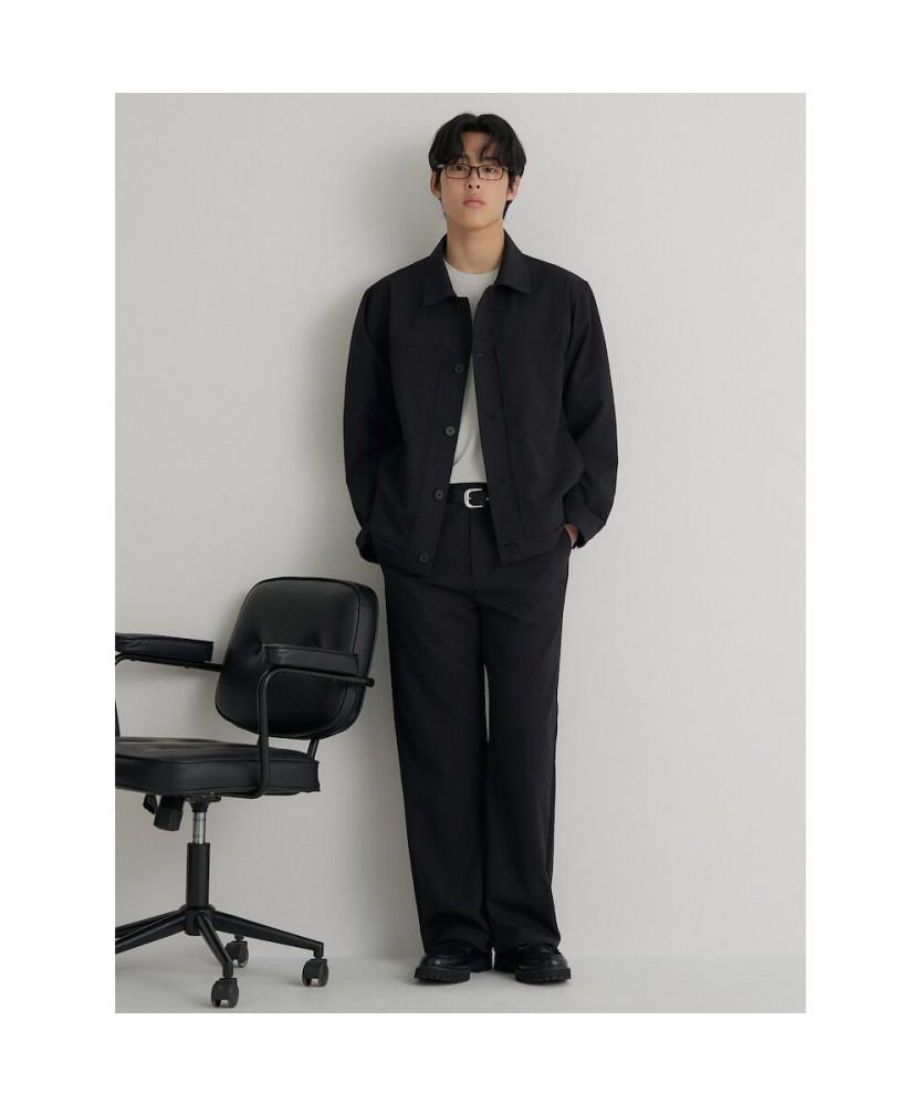 Binpolmen Gentle Tech Wide Fit Pants Black