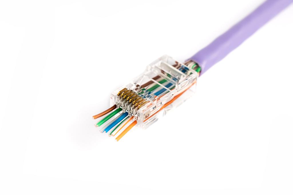 Wtyk RJ45 (8P8C) przelotowy DIGITUS kat.6 nieekranowany, AWG 26-24, opakowanie 100 szt.