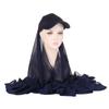 Bubble Pearl Chiffon Shawl with Baseball Cap Hat Wrap Veil Instant Hijabs Bandana Turban Muslim Women Ready To Wear Head Scarf