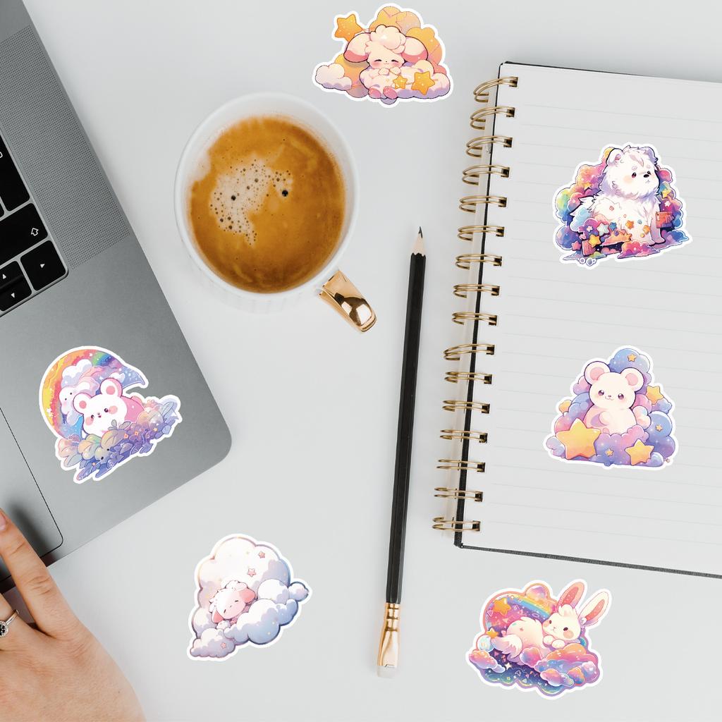 50 Cute Dove Graffiti Stickers for Mobile Phone Computer Waterproof Decorative Stickers Creative Dove Stickers