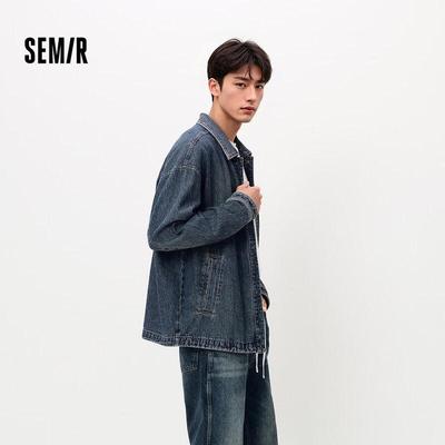 Semir Men's Retro Denim Coach Jacket