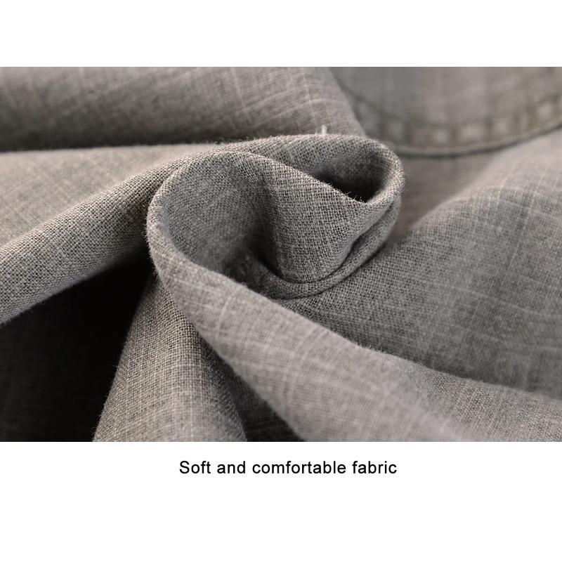 New Men's Business Casual Pants Men Solid Color Pockets Cotton Pants Breathable Fashion Soft Comfortable Trousers Plus Size 5XL