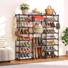 1PC Simple Shoe Rack Durable Shoe Storage Rack Easy To Assemble Shoe Storage Container Multifunctional Display Rack Home Storage