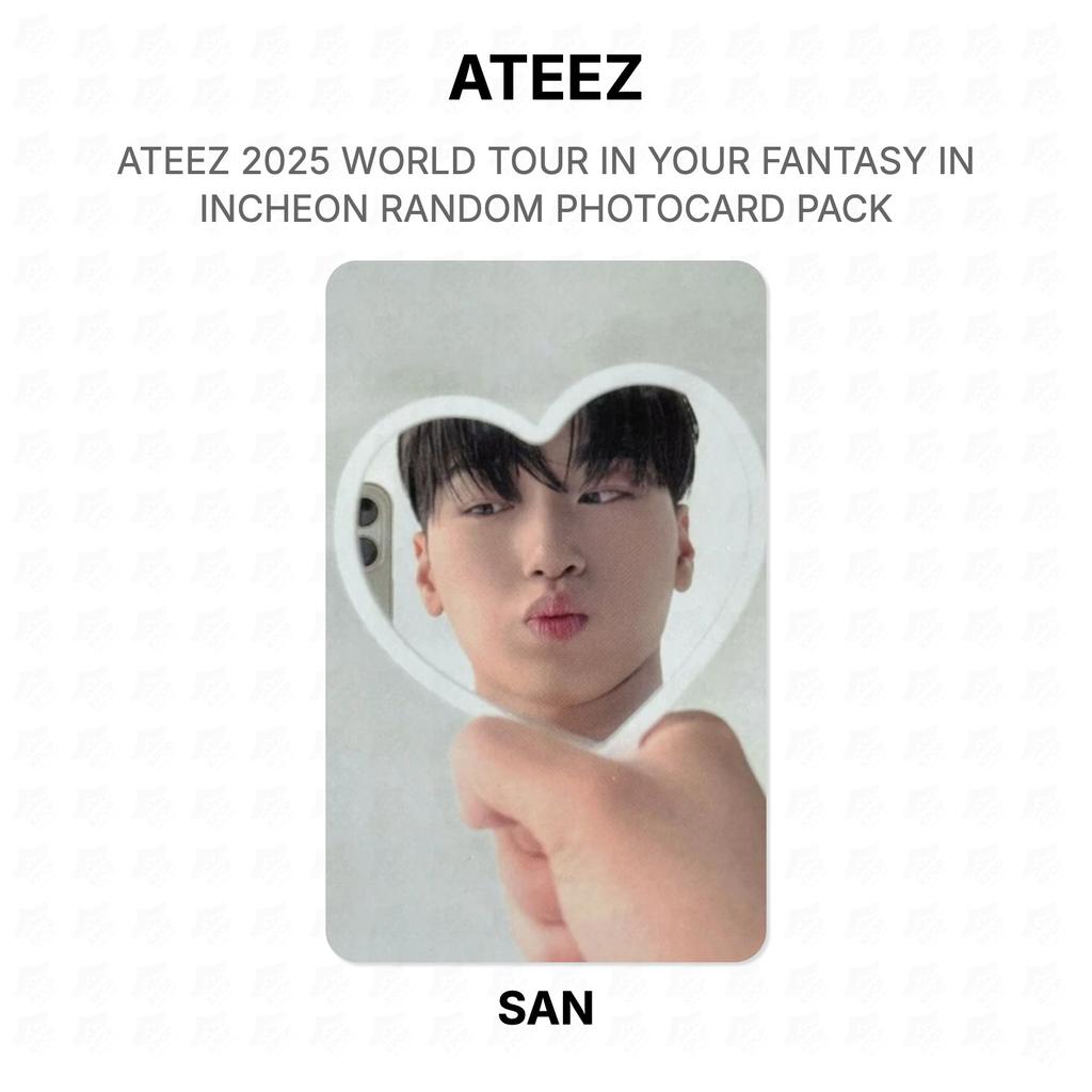 ATEEZ 2025 WORLD TOUR IN YOUR FANTASY IN INCHEON RANDOM PHOTOCARD PACK Official Photocard
