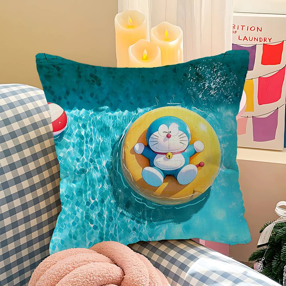 Funny DDoraemons Cartoon Pillow Gift Home Office Decoration Pillow Bedroom Sofa Car Cushion CoverPillow Case
