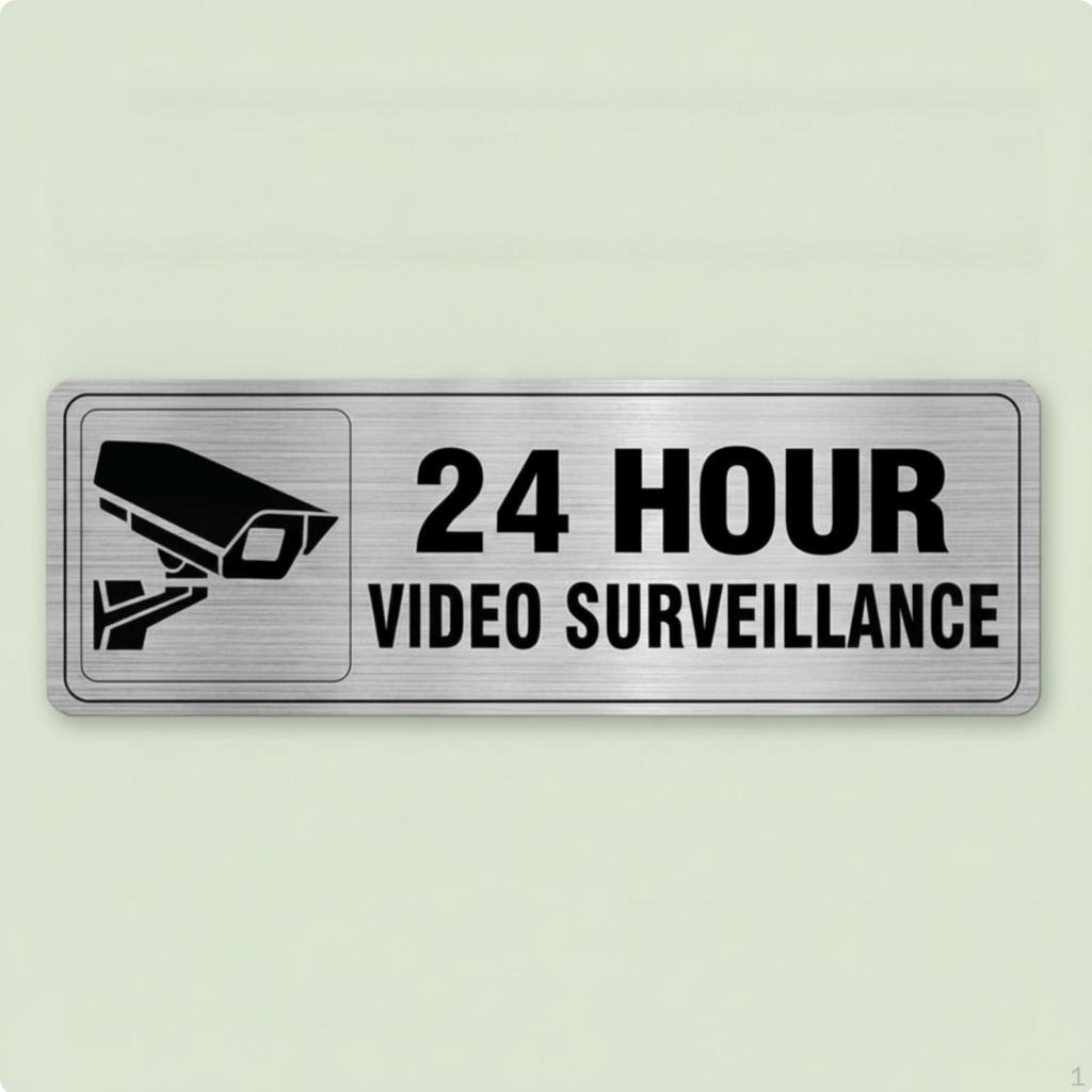 24/7 Video Observation Sign WeatherResistant Notice Waterproof System